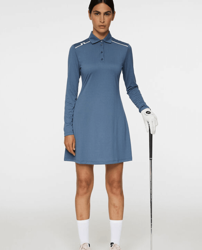 J.Lindeberg Gizelle Long Sleeve Dress Vintage Indigo