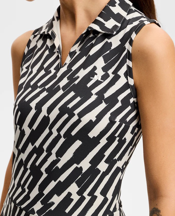 J.Lindeberg Dana Printed Dress Oak Moonbeam