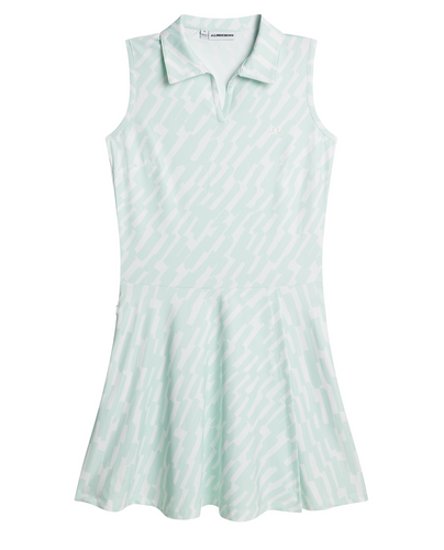 J.Lindeberg Dana Printed Dress Oak Skylight