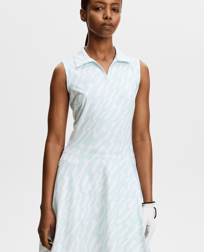J.Lindeberg Dana Printed Dress Oak Skylight