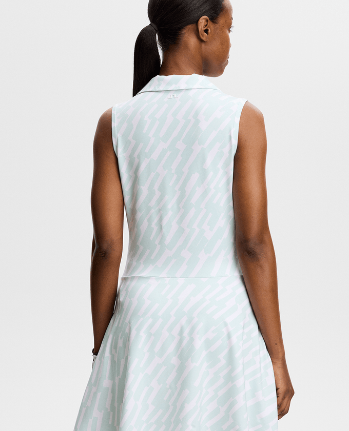 J.Lindeberg Dana Printed Dress Oak Skylight