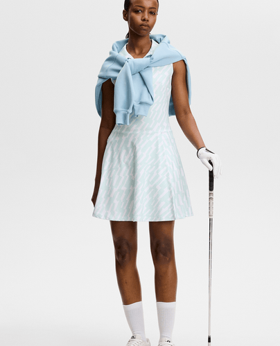 J.Lindeberg Dana Printed Dress Oak Skylight