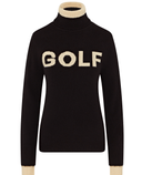 SIZE XS - SWING OUT SISTER Gigi Golf Sweater Sand & Black