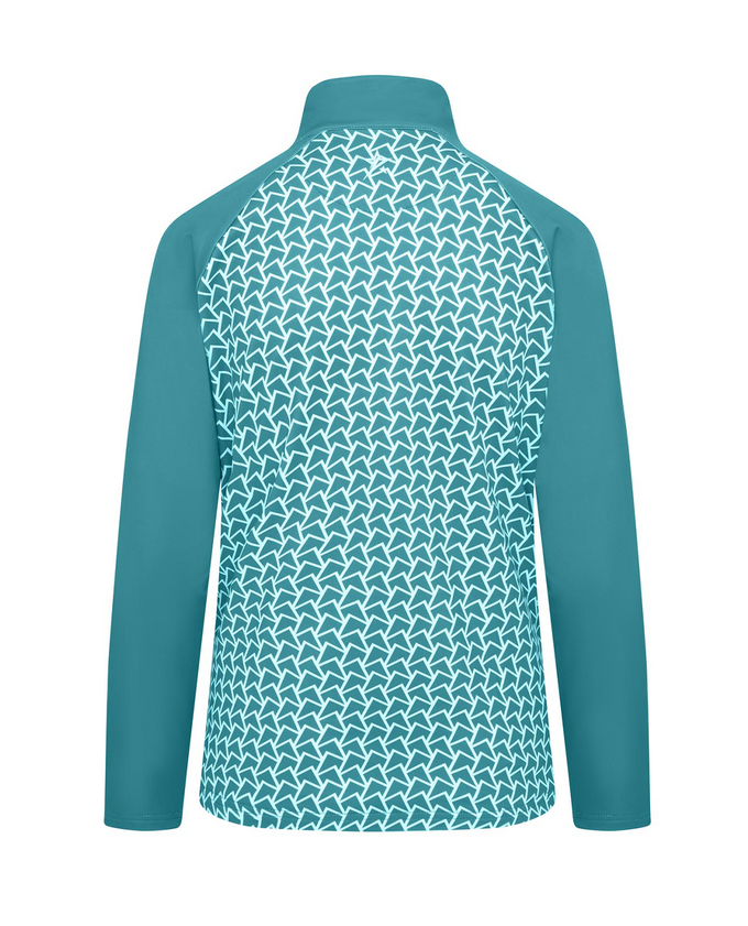 SWING OUT SISTER Heidi 1/4 Zip Fleeced Mid Layer Megabyte Teal