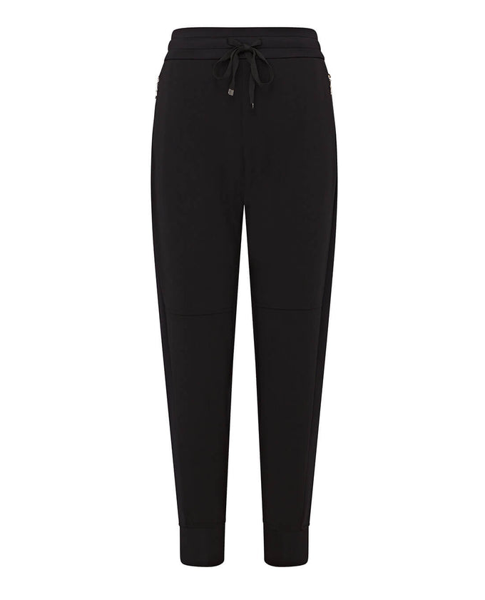 SWING OUT SISTER Harper Stretch Trouser Pearl Black Regular