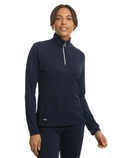 ISLAND GREEN Jacquard 1/4 Zip Winter Top 2314 Navy