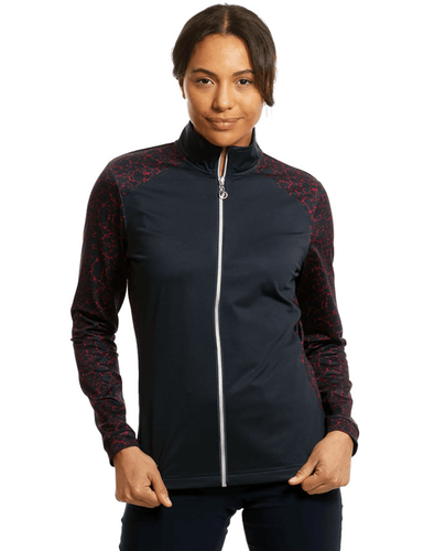 ISLAND GREEN Lined Windstopper Full Zip 2316 Navy/Red