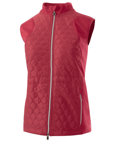 SIZE S - ISLAND GREEN Padded Vest 266 Deep Pink/Grey