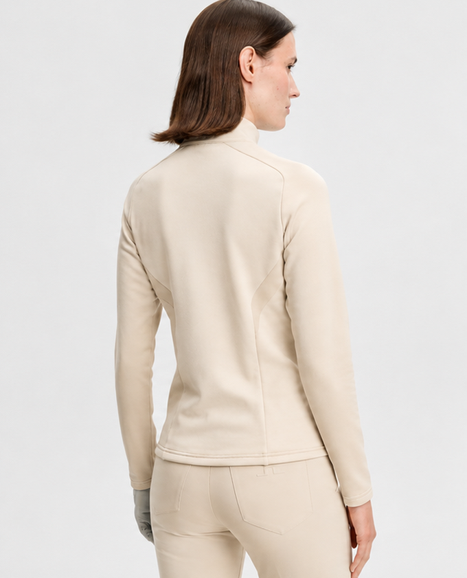 J.Lindeberg Selena Full Zip Mid Layer Moonbeam