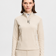 J.Lindeberg Selena Full Zip Mid Layer Moonbeam - M / Moonbeam