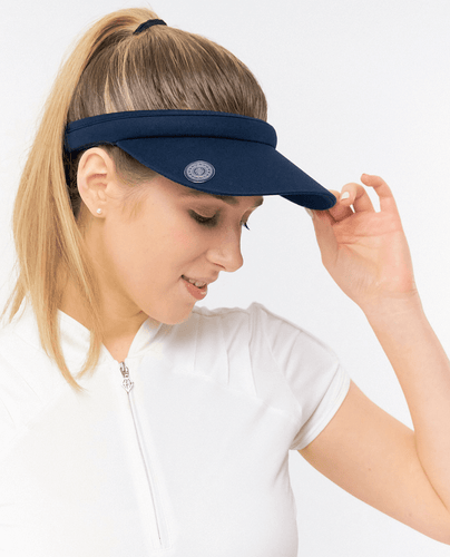 Clip Golf Visor with Ball Marker - Navy