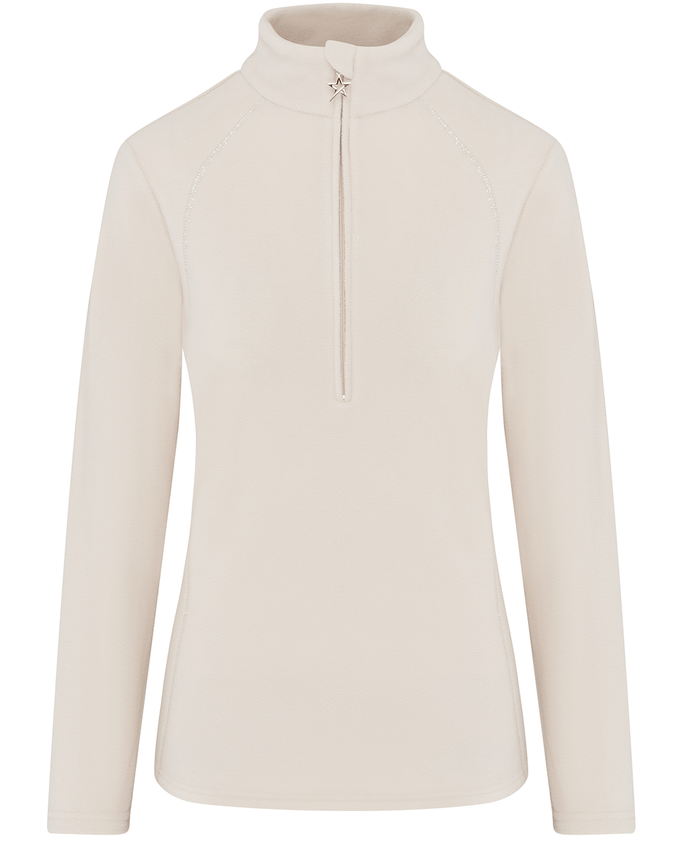 SWING OUT SISTER Bonny Fleece 1/4 Zip Bleached Sand