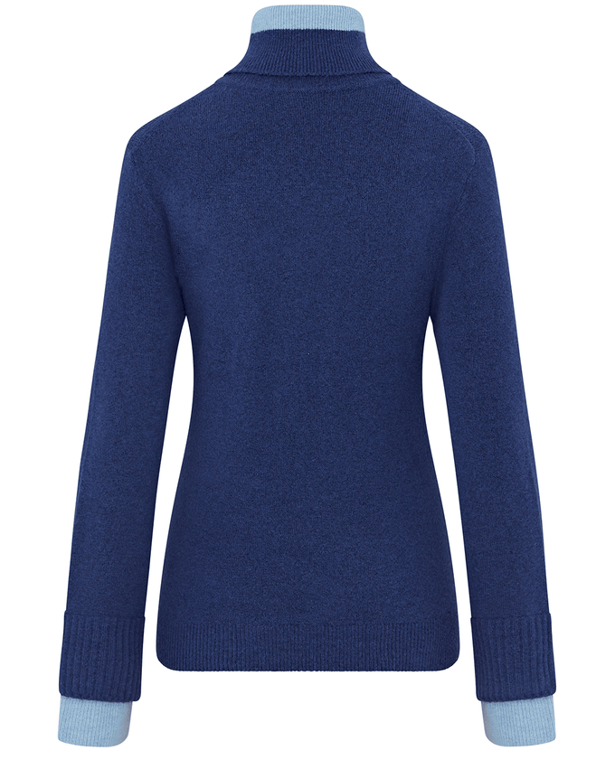 SWING OUT SISTER Gigi Golf Sweater Blue & Twilight