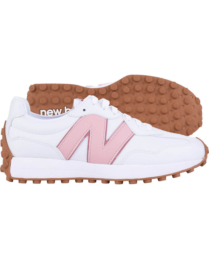 NEW BALANCE Womens 327 Golf Shoe - Spikeless White / Pink