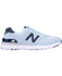 NEW BALANCE Womens 574 Greens V2 Waterproof Golf Shoe Light Blue /  Navy