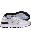 NEW BALANCE Womens 574 Greens V2 Waterproof Golf Shoe Special Edition Silver