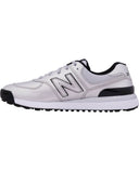 NEW BALANCE Womens 574 Greens V2 Waterproof Golf Shoe Special Edition Silver