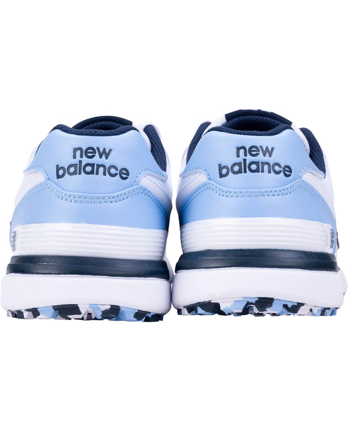 NEW BALANCE Womens 574 Greens V2 Waterproof Golf Shoe White / Blue