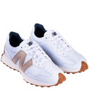 NEW BALANCE Womens 327 Waterproof Golf Shoe - Spikeless White/Tan