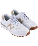 NEW BALANCE Womens 574 Greens V2 Waterproof Golf Shoe White