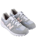 NEW BALANCE Womens 574 Greens V2 Waterproof Golf Shoe Grey/Pink