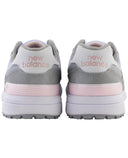NEW BALANCE Womens 574 Greens V2 Waterproof Golf Shoe Grey/Pink