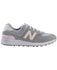NEW BALANCE Womens 574 Greens V2 Waterproof Golf Shoe Grey/Pink