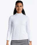 NIVO Mady Mock Neck Top 173 White