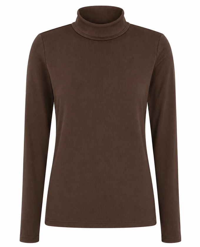 SWING OUT SISTER Natasha Ribbed Roll Neck Cocoa Beach