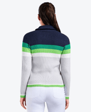 NIVO Gabriella Knit Half Zip Sweater 221 Navy