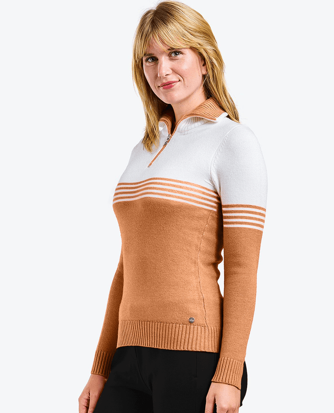 NIVO Gretta Half Zip Sweater 222 Camel