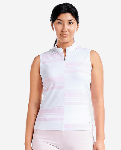 NIVO UV LivCool Victoria Sleeveless Polo 116 Pink Sugar