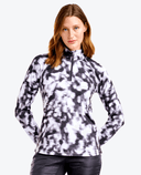 NIVO Dallas Mock Long Sleeve Polo 191 Black/White