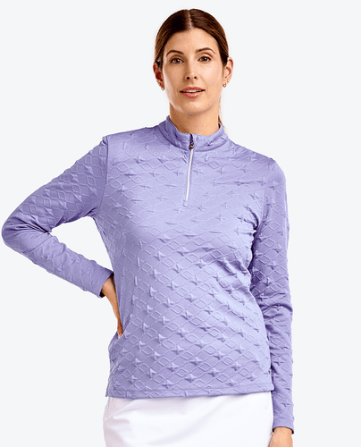 NIVO Dyna Mock Neck Top 195 Pansy Garden