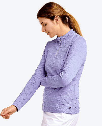 NIVO Dyna Mock Neck Top 195 Pansy Garden