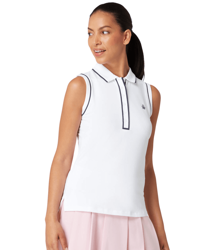 ORIGINAL PENGUIN Veronica Sleeveless Polo OGKSE047 Bright White