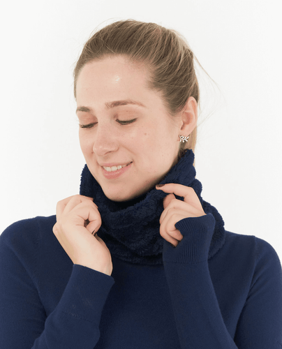 PURE GOLF Suzie Waterproof Lined Snood Navy