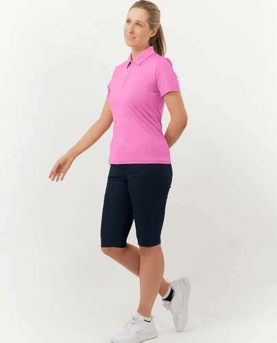 TAILLE L - Polo PURE GOLF Rise Cap Sleeve 007 Geoflower