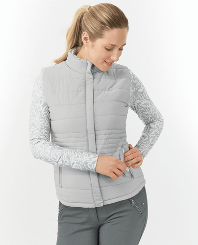 PURE GOLF Annona Gilet à Motifs 406 Champagne Orchidée