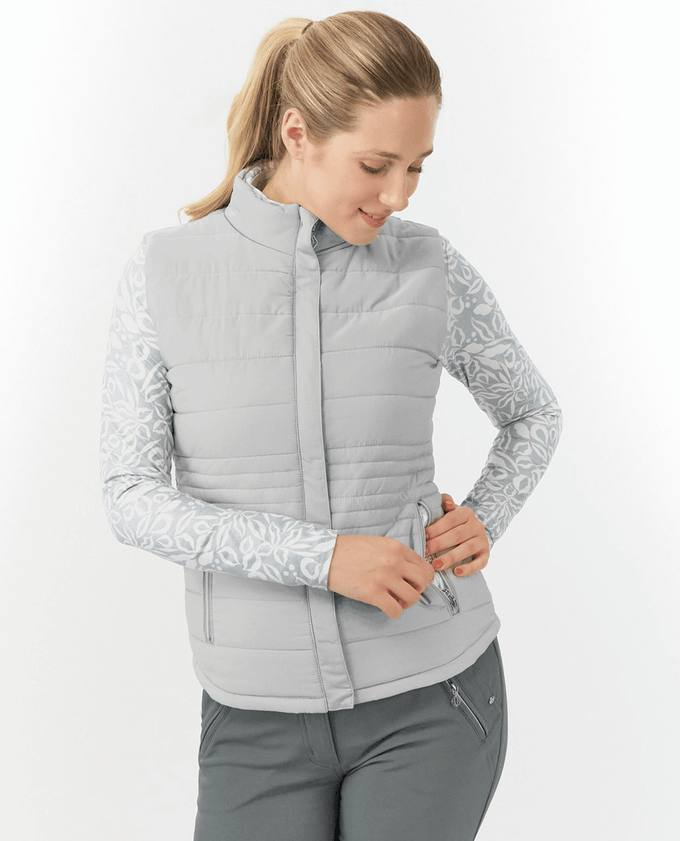 PURE GOLF Annona Gilet à Motifs 406 Champagne Orchidée