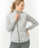 PURE GOLF Annona Gilet à Motifs 406 Champagne Orchidée