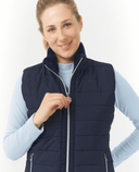 PURE GOLF Hemisphere Faux Fur Vest 411 Navy