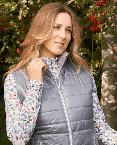 PURE GOLF Annona Gilet à Motifs 406 Champagne Orchidée