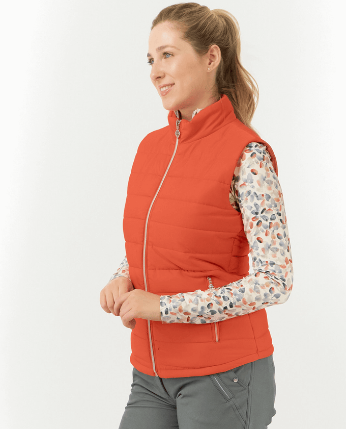 PURE GOLF Kimora Vest 412 Ember Orange