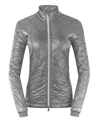 PURE GOLF Bronwyn Quilted Jacket 414 Charcoal Grey