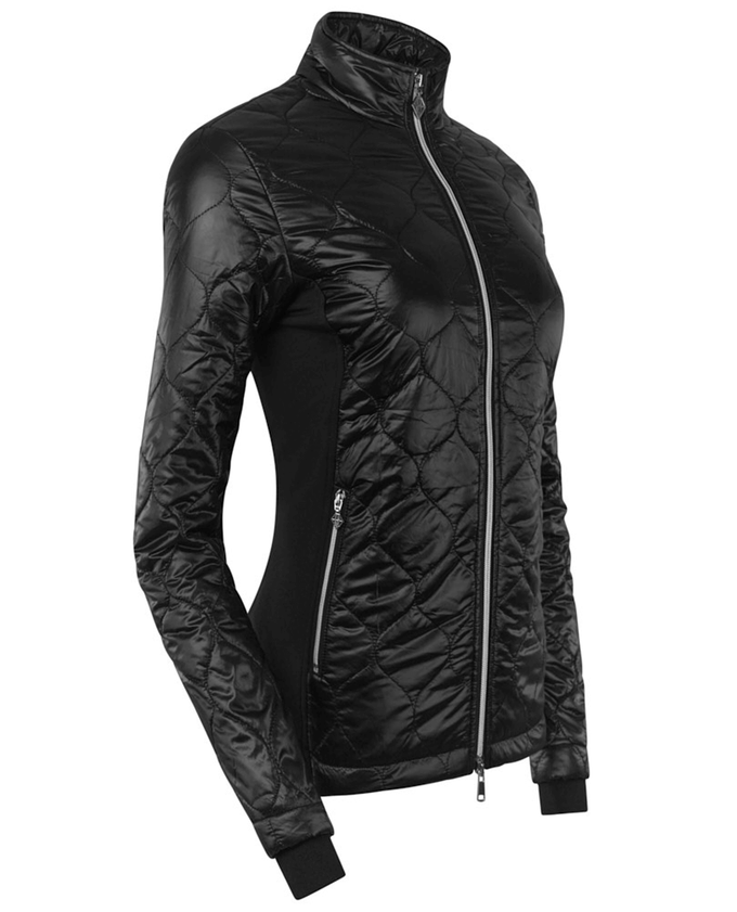 PURE GOLF Bronwyn Quilted Jacket 414 Black