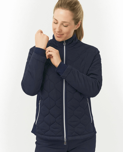 PURE GOLF Bronwyn Quilted Jacket 414 Navy