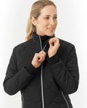 PURE GOLF Bronwyn Quilted Jacket 414 Black