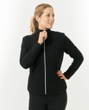 PURE GOLF Scarlett Textured Jacket 415 Black