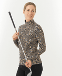 PURE GOLF Arusha Winter Midlayer Top 441 Wild Truffle